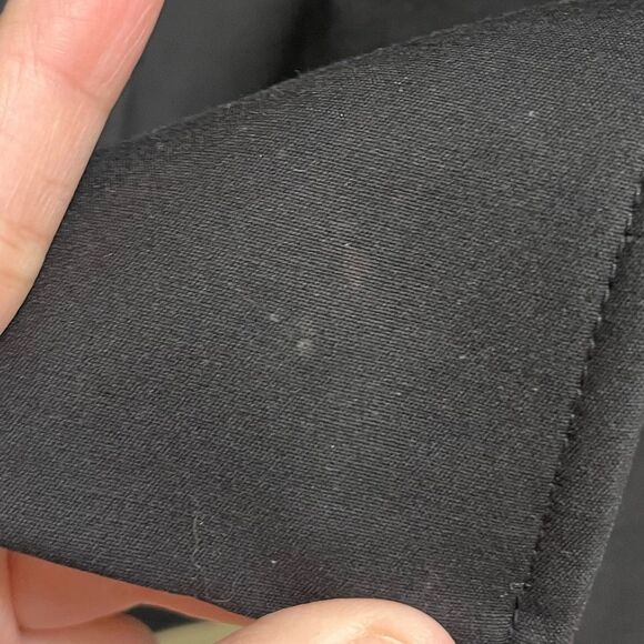 VTG Y2K REISS Black Fitted Pea Coat Blazer Jacket SZ XS Military Structured - Picture 4 of 7